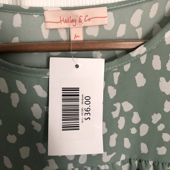 Boho Leopard Print Raffle Blouse - Picture 4 of 4